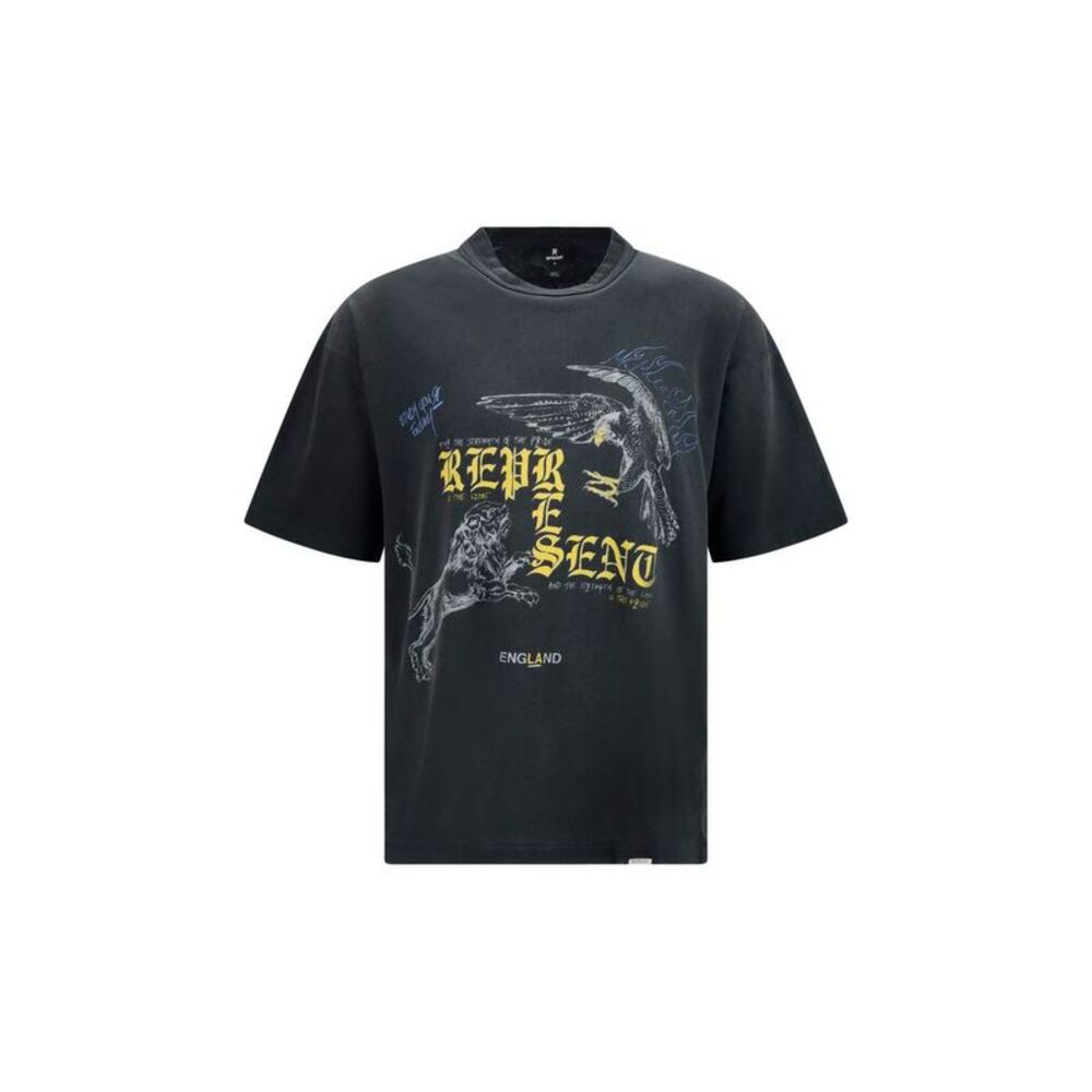 Represent Black Cotton Men's T-Shirt